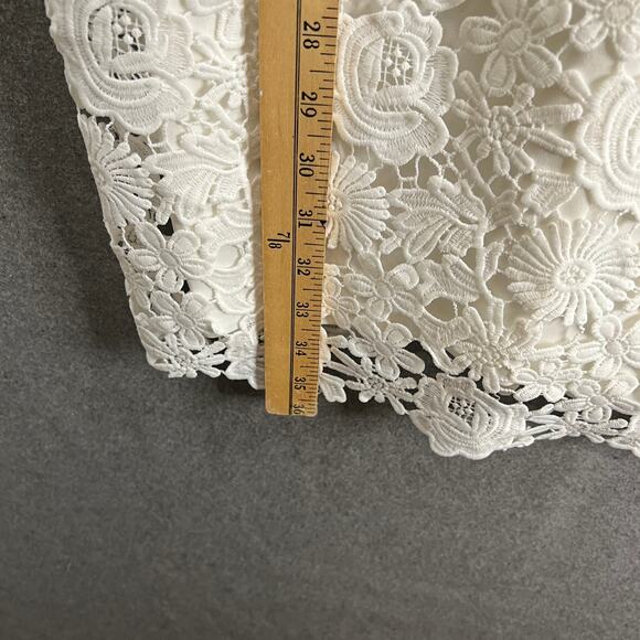Lulus White Lace Dress Women Size Small Mini Dress Sleeveless Knee length - Picture 5 of 10
